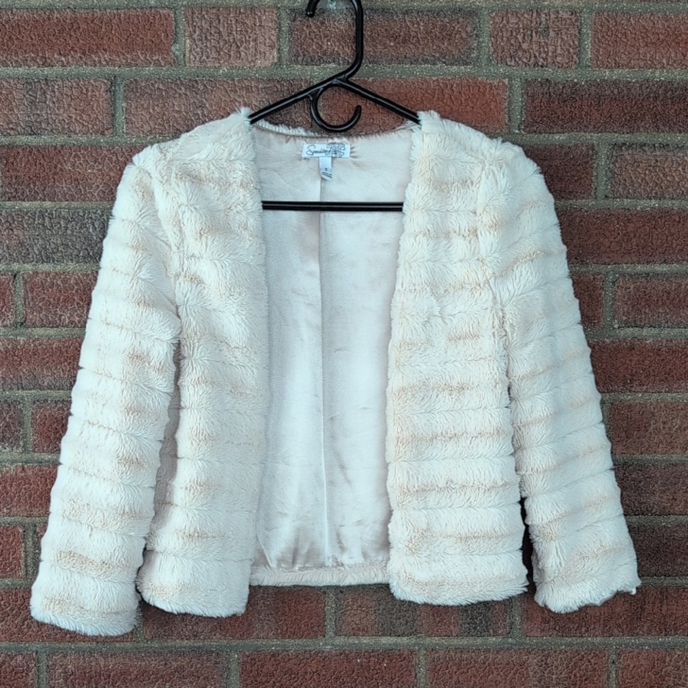 Speechless Cream Teddy Jacket